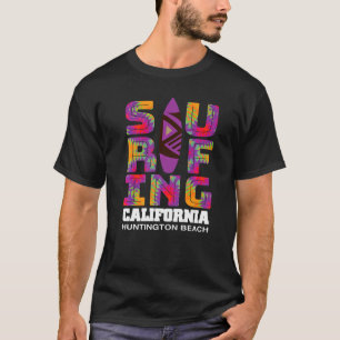 Surfende Huntington Beach California Surf Cali Bea T-shirt