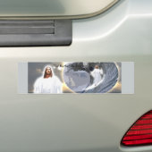 Surfende Jesus Bumpersticker (Op auto)
