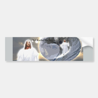 Surfende Jesus Bumpersticker