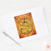 SURFENDE KERKERS KAAPSTAD ZUID-AFRIKA VIERKANTE STICKER (Envelop)