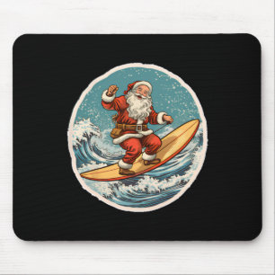 Surfende Kerstman Op Surfplank Kerstmis In Juli Zo Muismat