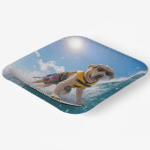 Surfende Labrador Retriever Papieren Bordje (Gebogen)