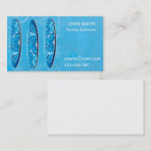 Surfende leraar Surf Instructor freelance Visitekaartje (Voorkant / Achterkant)