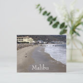 Surfende Malibu California Briefkaart (Staand voorkant)