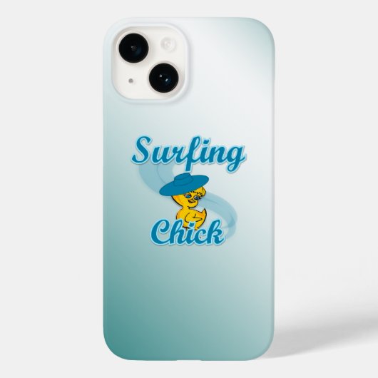 Surfende meid #3 Case-Mate iPhone case (Achterkant)