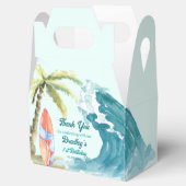 Surfende nautische strandtropische partij bedankdoosjes (Geopend)