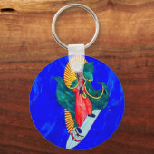 surfende nun sleutelhanger (Voorkant)