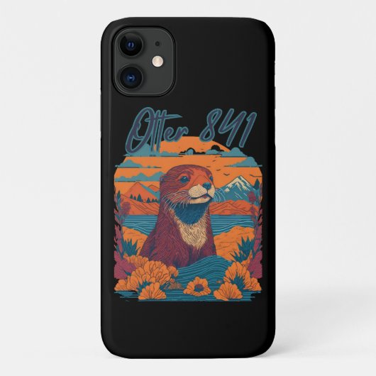 Surfende Otter 841 Otter Mijn Weg Californië Zee O Case-Mate iPhone Case (Achterkant)