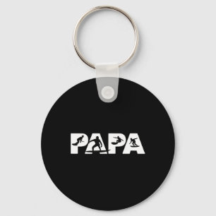 Surfende Papa Funny Papa Surfende Papa Cadeau Sleutelhanger