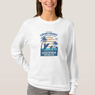 Surfende paradijs t-shirt