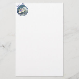 Surfende Pekingees Briefpapier