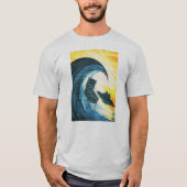 Surfende pinbalmachine t-shirt (Voorkant)