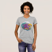 Surfende Pizza Cat T-shirt (Voorkant volledig)