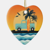 Surfende Retro-keramisch Ornament (Rechts)