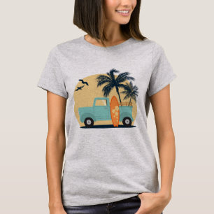 Surfende retro T-Shirt