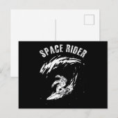Surfende Ruimtevaarder Space Ruiter Briefkaart (Voorkant / Achterkant)