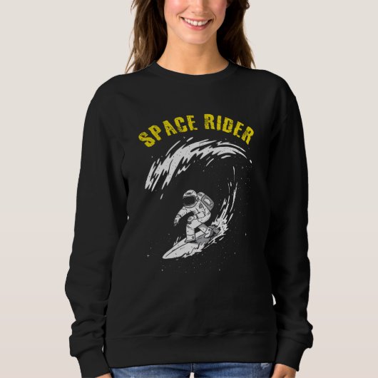 Surfende Ruimtevaarder Space Ruiter Trui (Voorkant)