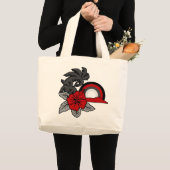 Surfende Safari  Hawaiian Beach Bag Grote Tote Bag (Voorkant (product))