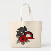 Surfende Safari  Hawaiian Beach Bag Grote Tote Bag (Voorkant)