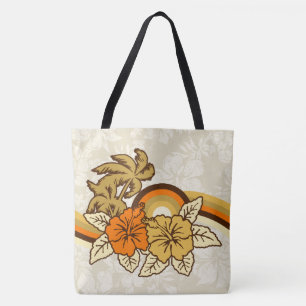 Surfende Safari Hawaiian Beach Bag Tote Bag