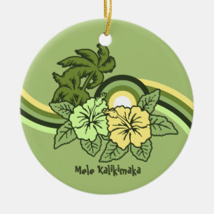 Surfende Safari Holiday Ornaments Keramisch Ornament