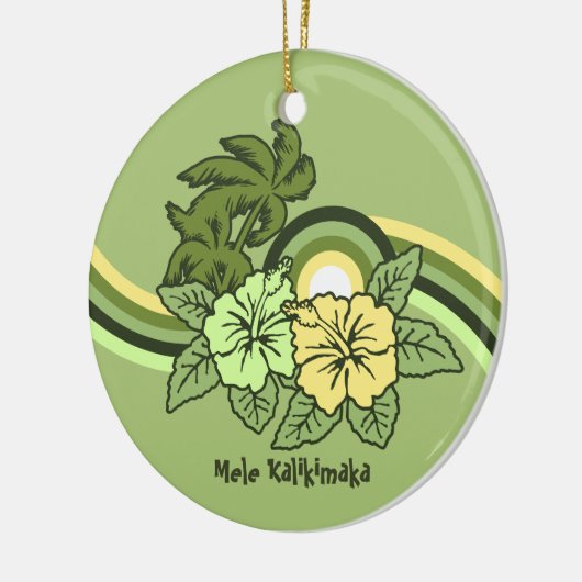 Surfende Safari Holiday Ornaments Keramisch Ornament (Links)