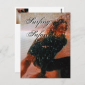 Surfende Safari I Briefkaart -  (Voorkant / Achterkant)