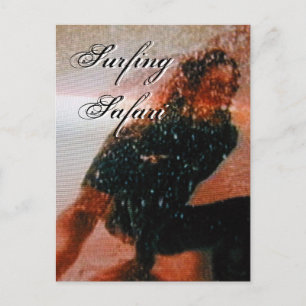Surfende Safari I Briefkaart -