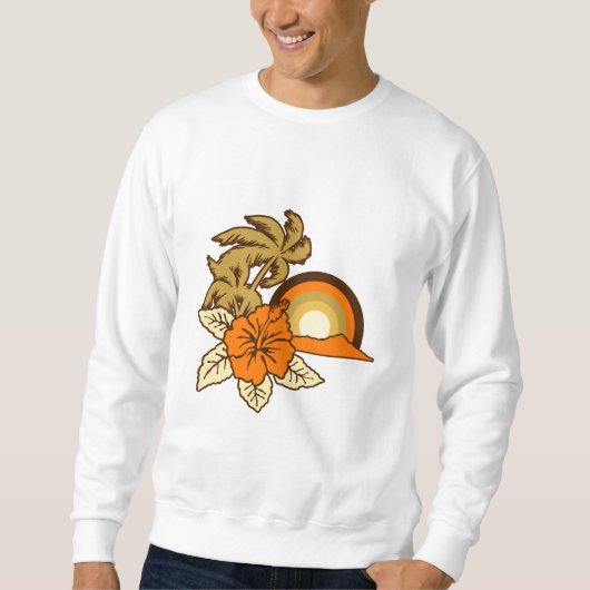 Surfende Safari Mannen Sweatshirt (Voorkant)