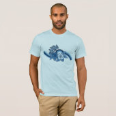Surfende Safari Mannen T-shirt (Voorkant volledig)
