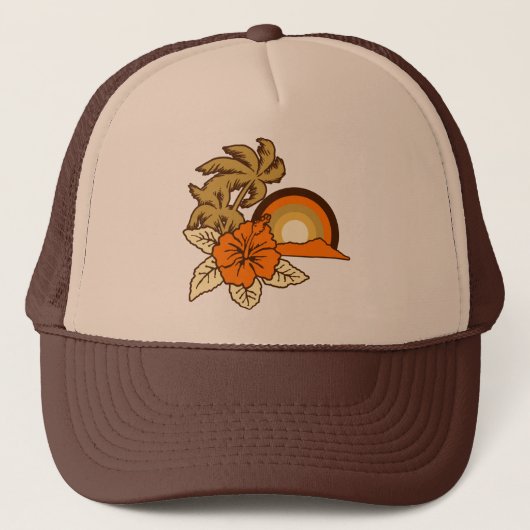 Surfende Safari Trucker Hat Trucker Pet (Voorkant)