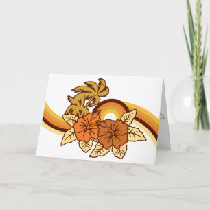 Surfende Safari-Wenskaarten Kaart