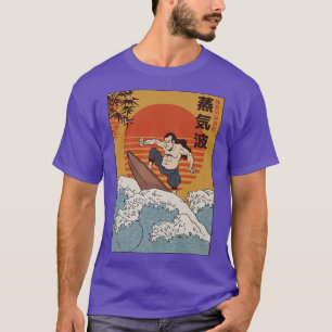 Surfende Samurai l Traditional Japanse Ukiyoe Art T-shirt