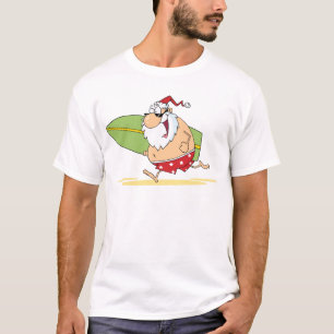 Surfende Santa T-shirts