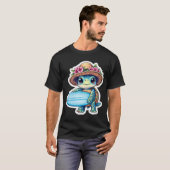surfende schildpad t-shirt (Voorkant volledig)