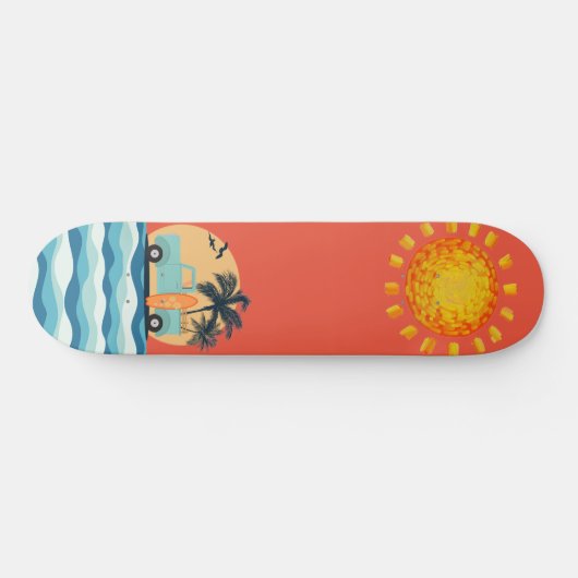 Surfende skateboard (Horizontaal)