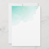 Surfende strandoceaan tropische zomerverjaardag kaart (Achterkant)