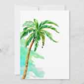 Surfende strandoceaan tropische zomerverjaardag kaart (Achterkant)