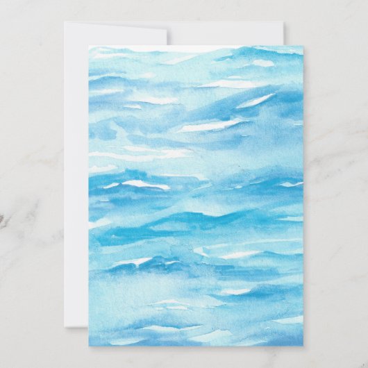 Surfende strandpartij op 1 1 verjaardag kaart (Achterkant)