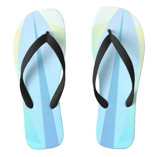 Surfende Surf aan boord blauw Teenslippers (Voetbed)