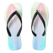 Surfende Surf in blauwe roze Teenslippers (Voetbed)