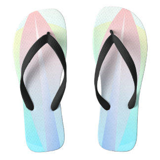 Surfende Surf in blauwe roze Teenslippers