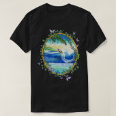 Surfende Surfer  Retro Throwback 70s Surf T-shirt (Design voorkant)
