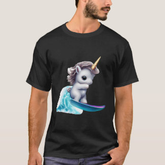 Surfende Unicorn T-shirt