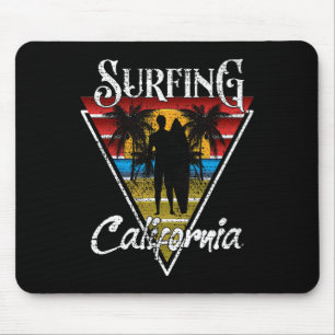 Surfende vader Californië Stranden Surf Cali Beach Muismat