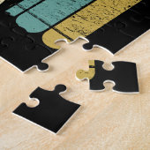 Surfende Vintage Legpuzzel (Zijkant)