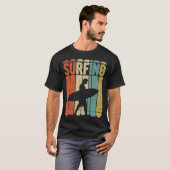 Surfende Vintage T-shirt (Voorkant volledig)