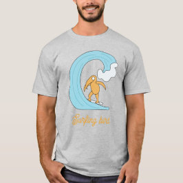 Surfende vogel t-shirt
