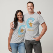 Surfende vogel t-shirt (Unisex)