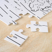 Surfende volwassen kleurstof Puzzle Legpuzzel (Zijkant)